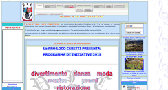 Desktop Screenshot of cerettinfesta.it